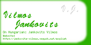 vilmos jankovits business card